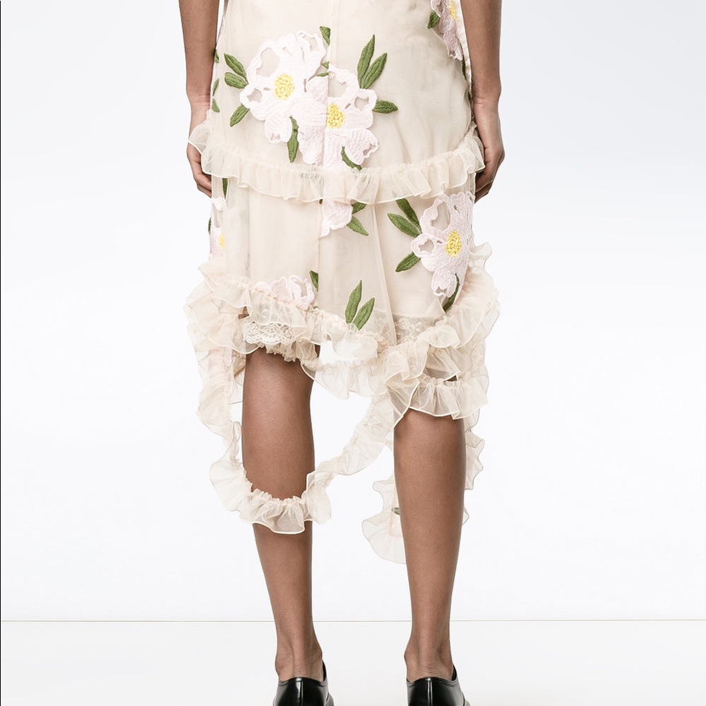 Simone Rocha Embroidered Peony Skirt - Picture 8 of 8